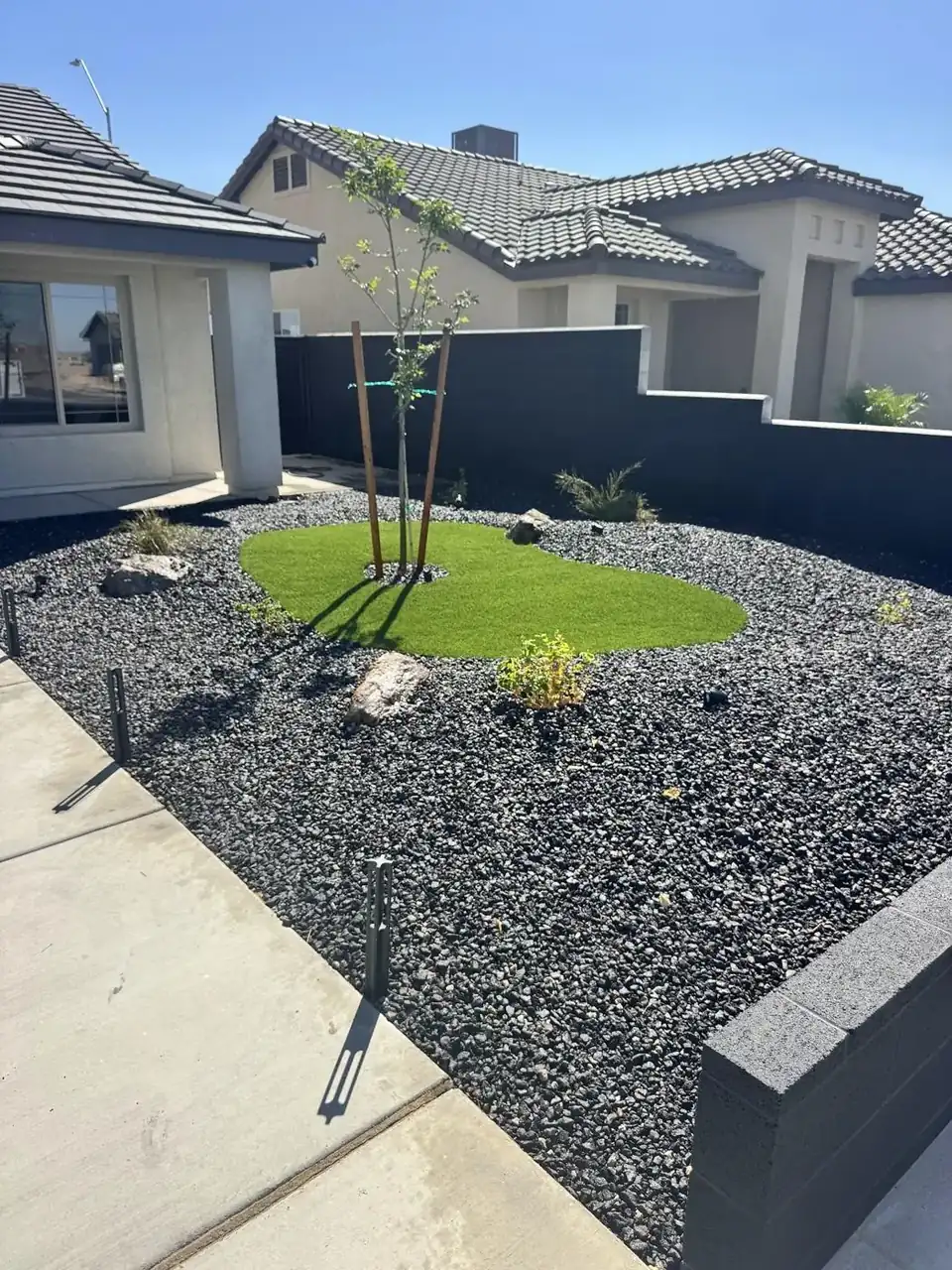 Front-yard desert landscape refresh in Gilbert, AZ